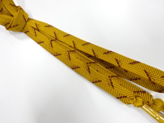 未使用品　正絹　手組帯締め